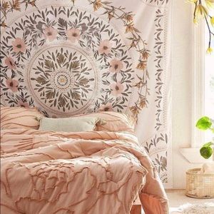 Urban outfitters sketched floral tapestry